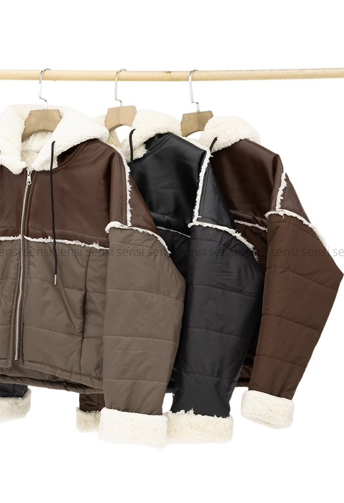 کاپشن بوفالو تدی تیکه دوزی کد1005193